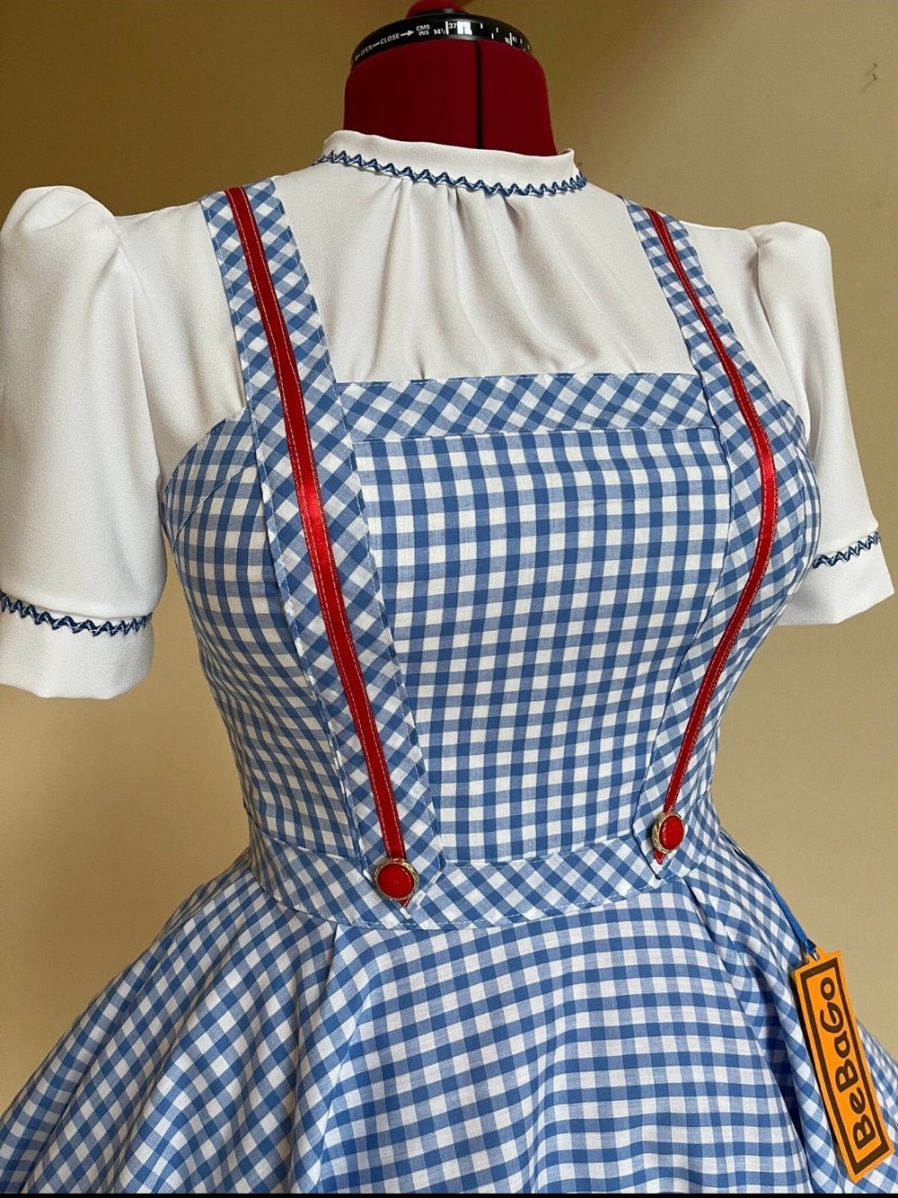 Custom Dorothy Wizard of Oz Costume Dress Adult M Gingham Cosplay Dance Costume - Picture 4 of 7
